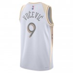 Maillot NBA Chicago Bulls Nikola Vucevic Nike 2024-25 City Edition Blanc Swingman - Homme